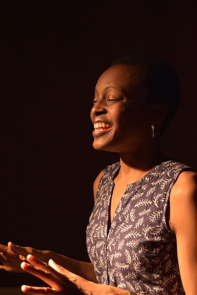 Vania singing; Photo Credit: Katrina Klawe